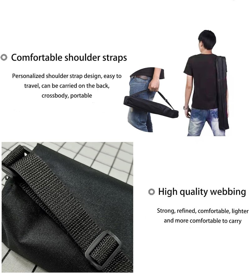 Houfut Tripod Carrying Case Bag, Waterproof Tripod Bag with Adjustable Shoulder Strap for Photo Studio Light Stands, Mic Stand and Tent Pole Monopod and Other Photography Equipment (23.6"x3.9") - Image 3